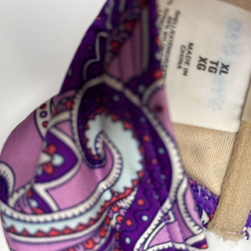 Old Navy Underwire Bikini Swim Top Purple Floral Paisley‎ Size XL Padded - Picture 7 of 7